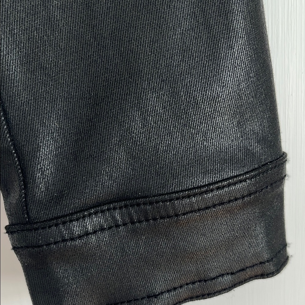 Women's Black Coated  Jacket, WHBM - Picture 4 of 7